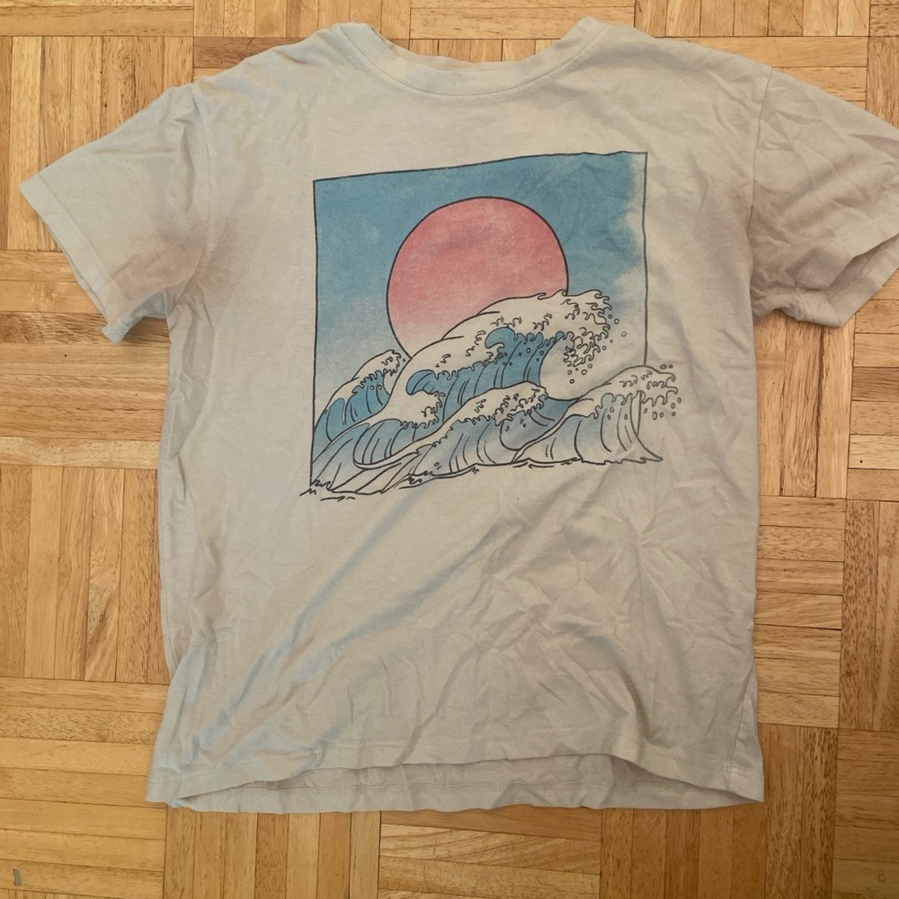 Mighty Fine Blue Wave Graphic Tee